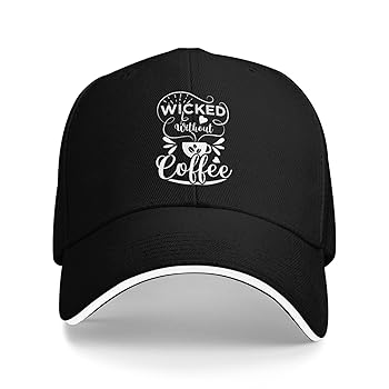 Amazon.com: Wicked Without Coffee Baseball Cap for Men Women